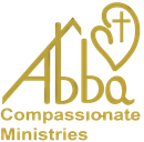 A gold logo for abba compassionate ministries