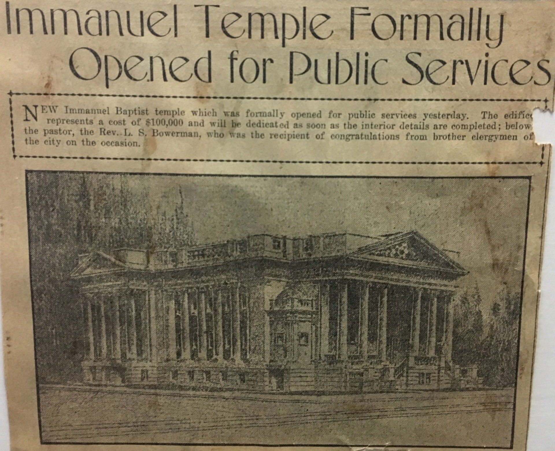 Newspaper Clipping