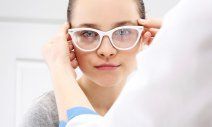 Woman fitting glasses in Greensburg, IN Woman fitting glasses in Greensburg, IN