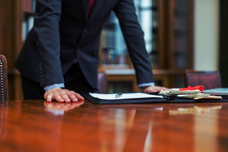 file on a office desk
