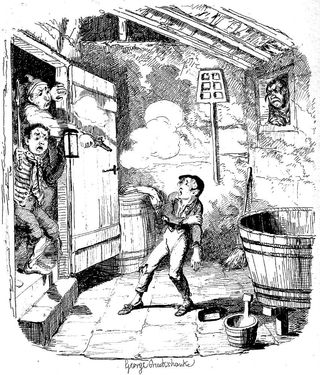Oliver Twist shot during burglary.