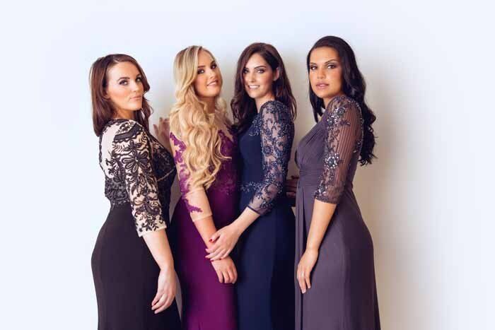 ladies in beautiful dress