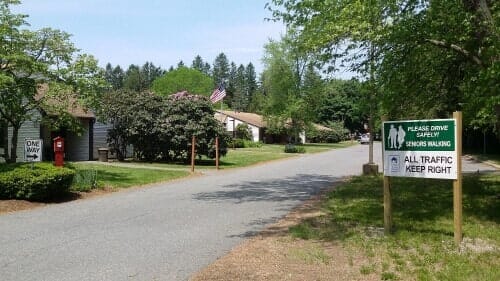 Street with Signs - Housing in Rockland, MA