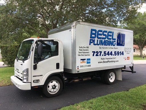 Besel Truck — Plumbing Repair in Pinellas, FL Besel Truck — Plumbing Repair in Pinellas, FL