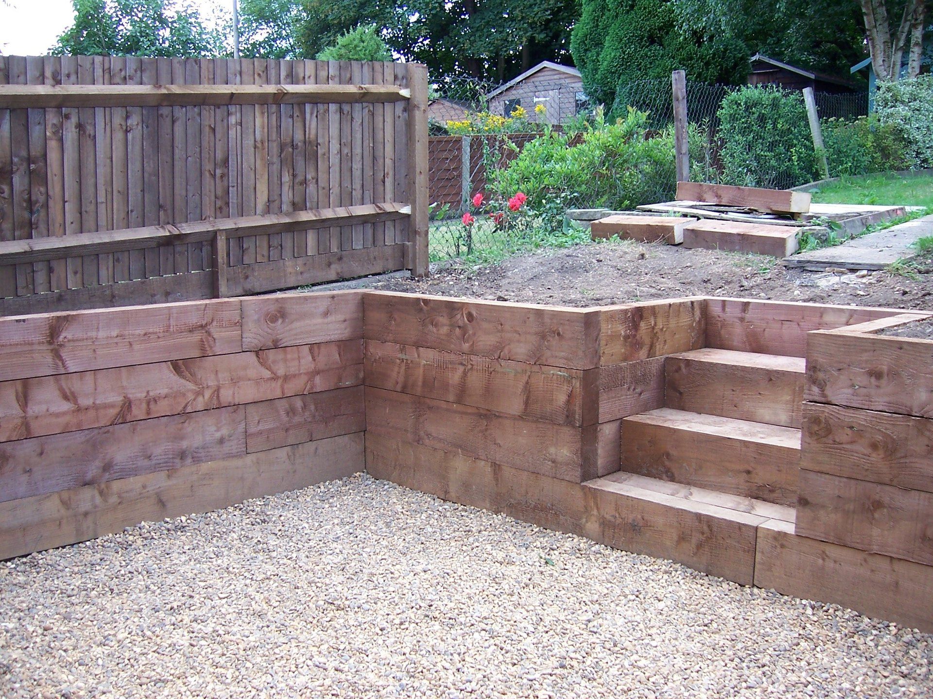 wooden fencing