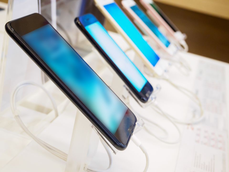 Telefoni in esposizione