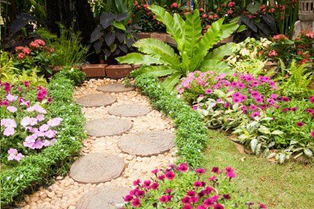 Garden Walkway — Landscape Design Services, Milton, NY Garden Walkway — Landscape Design Services, Milton, NY