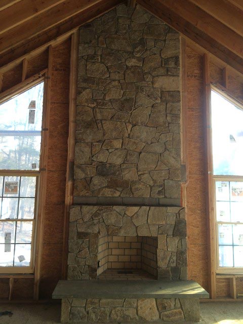 Stone Fireplace – West Springfield, MA – Rolandini Brothers Masonry