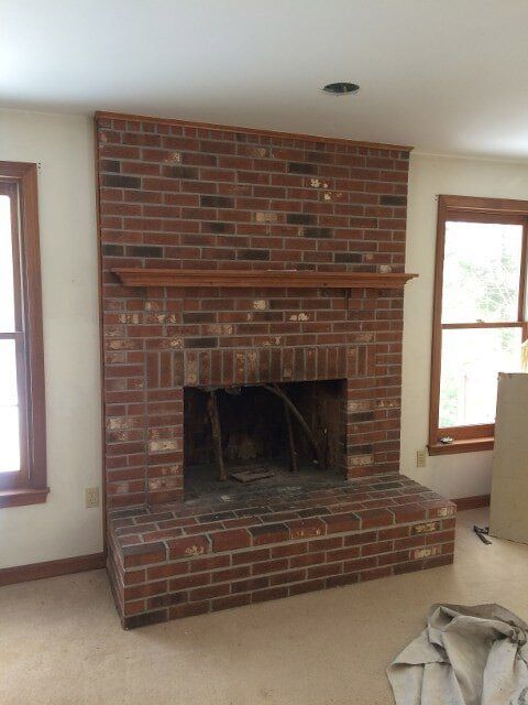 Brick Fireplace – West Springfield, MA – Rolandini Brothers Masonry