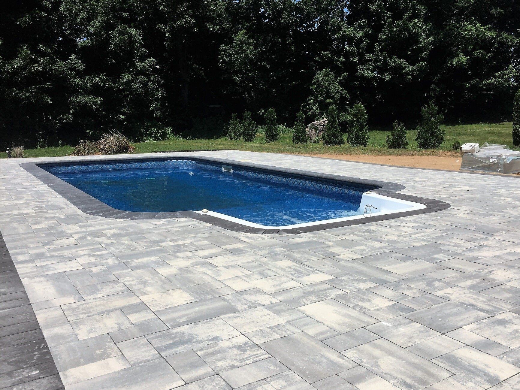 Swimming Pool and Stone Floor – West Springfield, MA – Rolandini Brothers Masonry