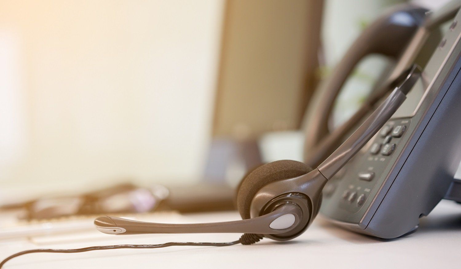 SIP Trunking — Close Up Headset of Call Center and VOIP Telephone in Fair Oaks, CA SIP Trunking — Close Up Headset of Call Center and VOIP Telephone in Fair Oaks, CA