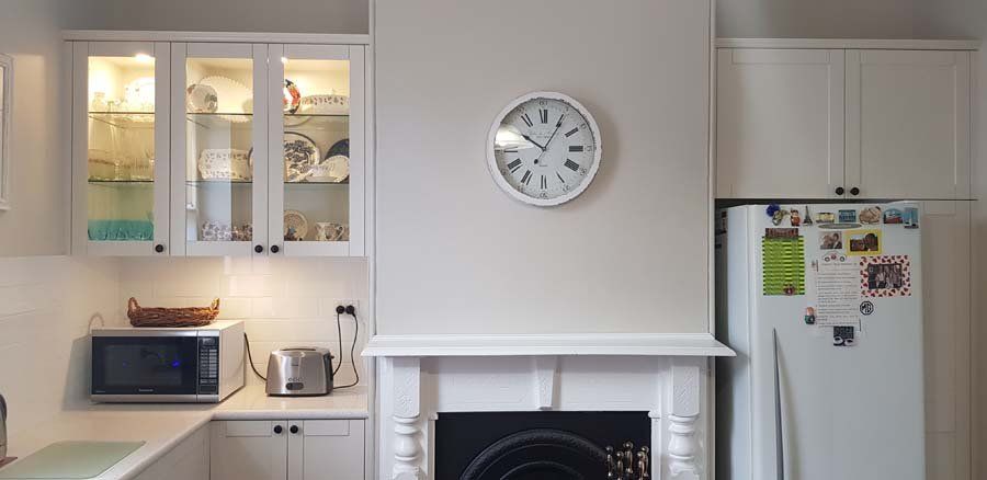 back lit cabinets