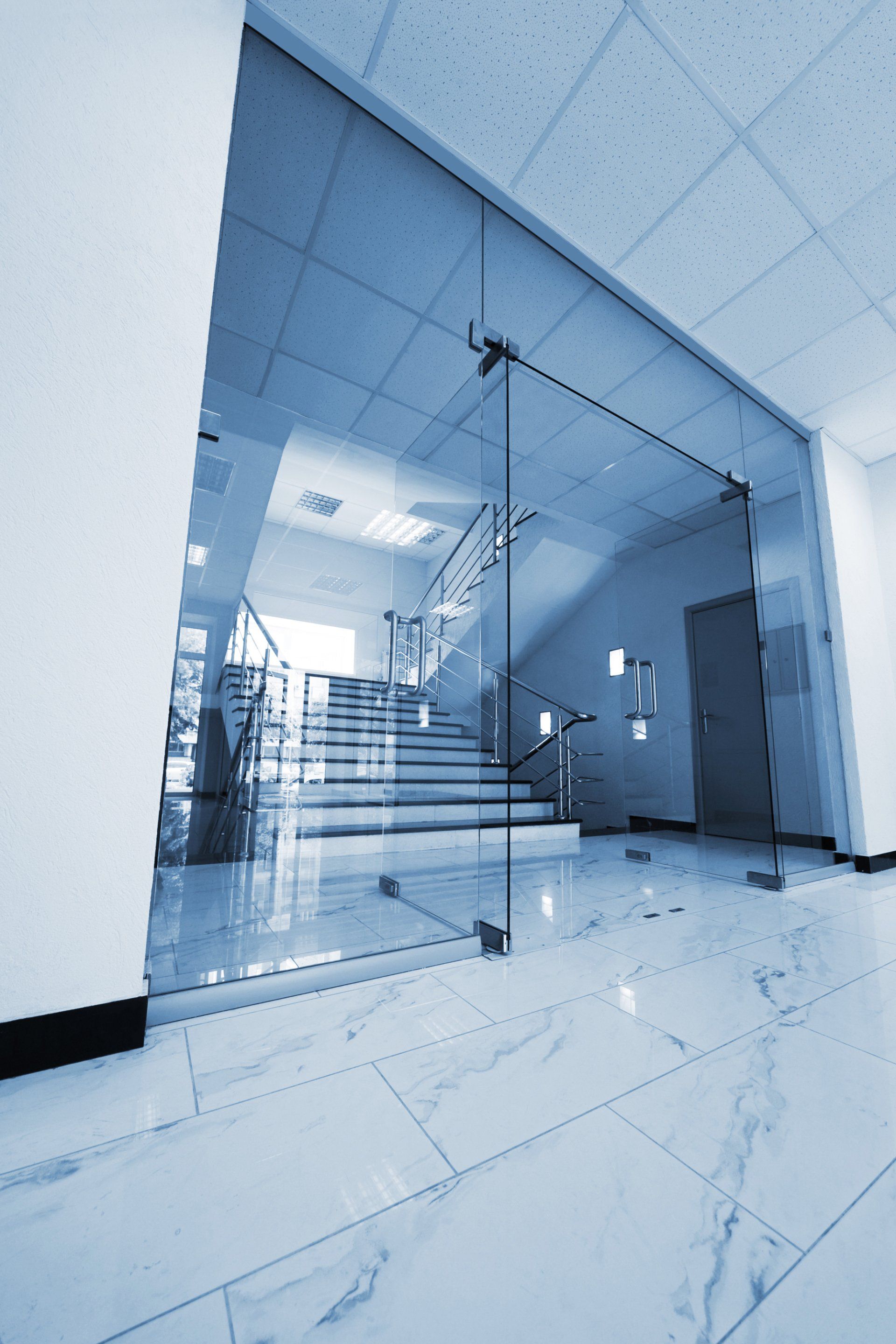 Sliding Door on Commercial Building — Door Repairs in Brisbane, QLD
