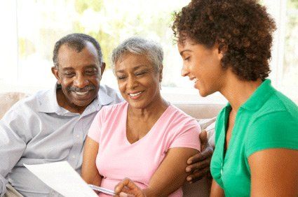 Activities - Woman Talking to its Senior Parents in Richmond, VA