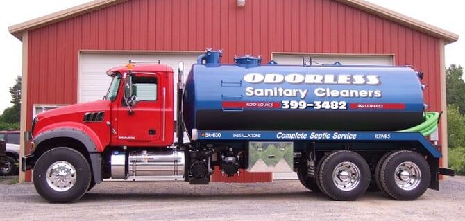 Odorless septic truck 2.