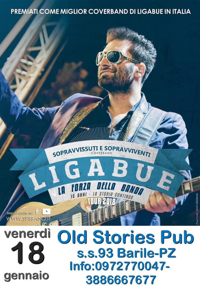 Volantino del concerto: cover band 