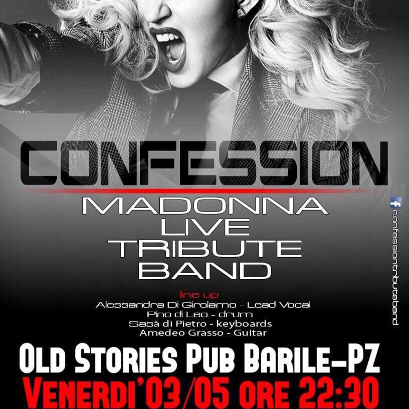 Manifesto per la tribute band di Madonna 