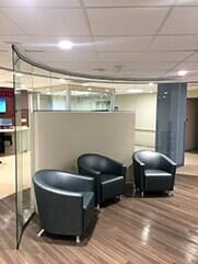 New Glass in Waiting Room - Glass Installation in Kenilworth, NJ