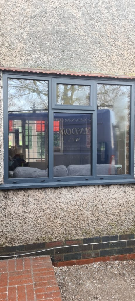 Newly fitted modern window and frames