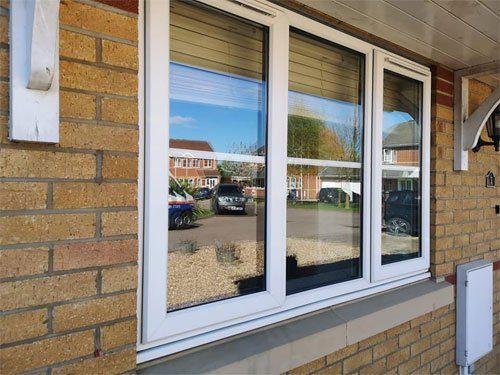Newly fitted uPVC window in house