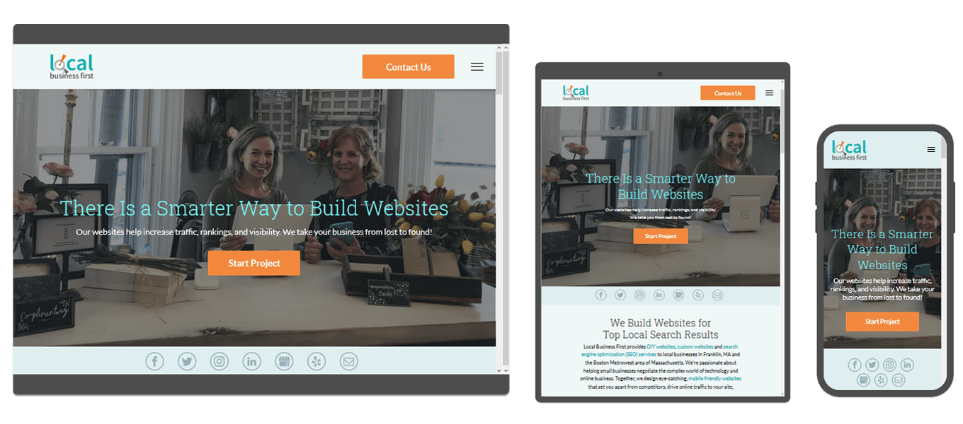 Local Business First Responsive website