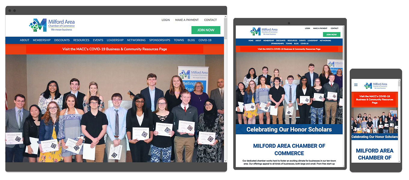 chamber of commerce responsive website