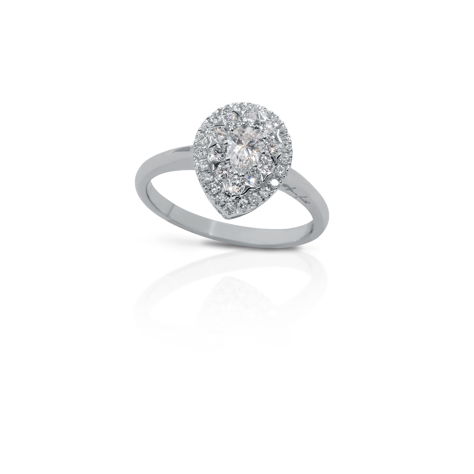 Anello in oro bianco diamanti Gianni Carità FA2360 - Gioielleria Marulla Rimini