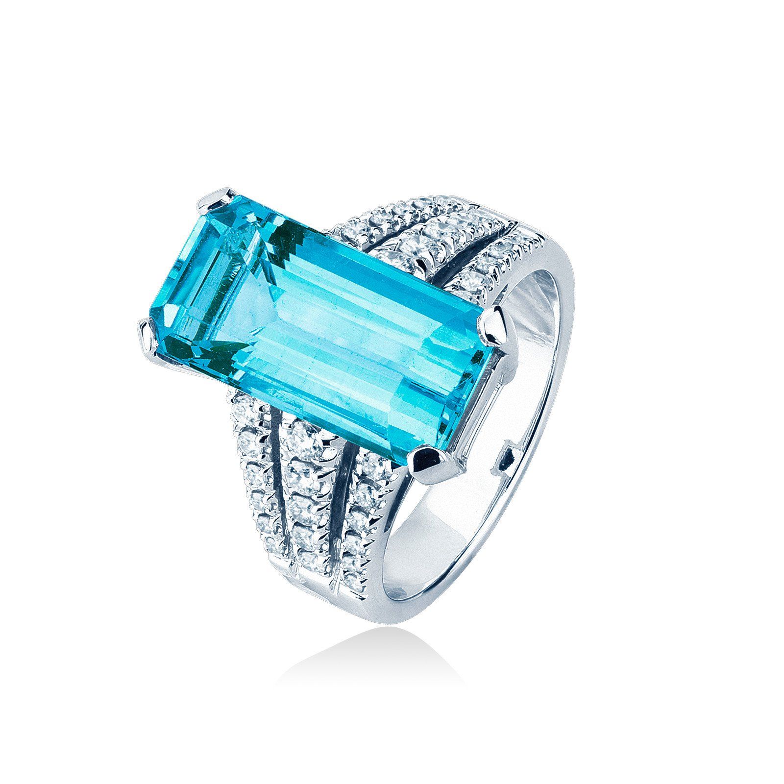 Anello acquamarina e brillanti Mirco Visconti - Gioielleria Marulla Rimini