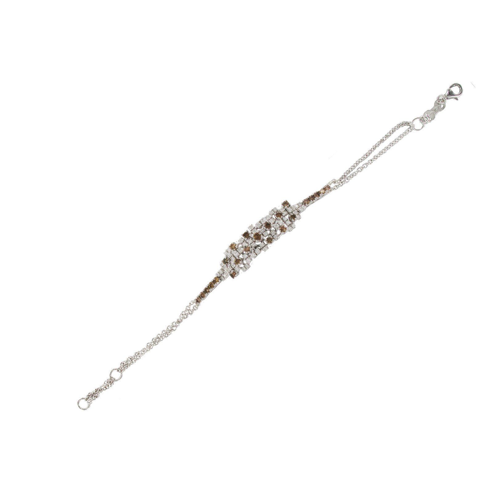 Bracciale in oro bianco diamanti e diamanti brown Gianni Carità FB266/OBW - Gioielleria Marulla Rimini