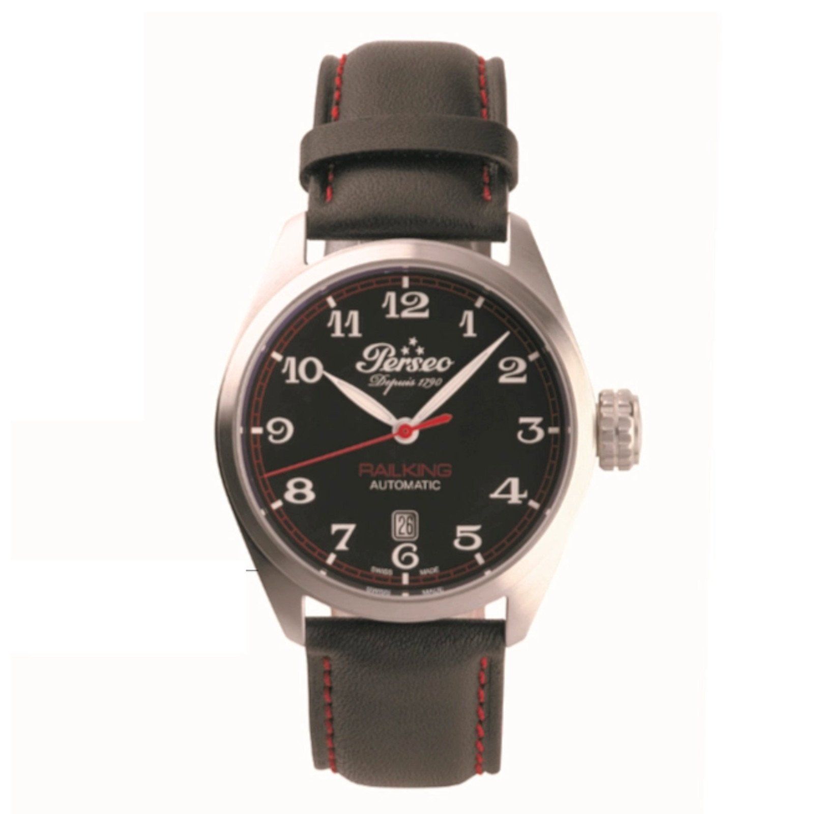 Orologio Perseo Railking nero 11339.02 - Gioielleria Marulla Rimini