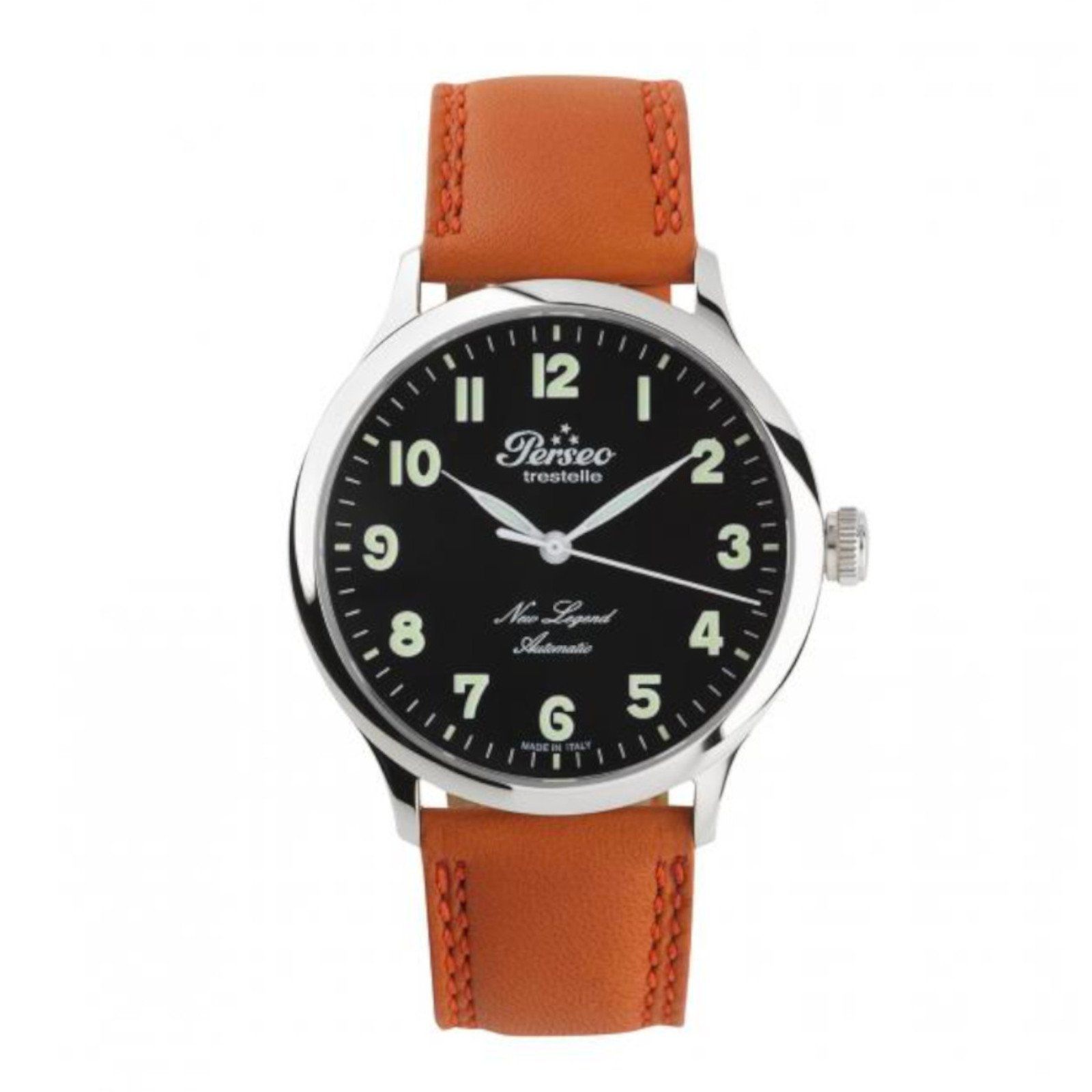 Perseo Trestelle orologio uomo automatico New Legend nero - Gioielleria Marulla Rimini