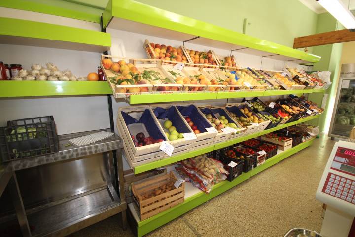 scaffali per ortofrutta