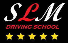 S L M Driving School logo