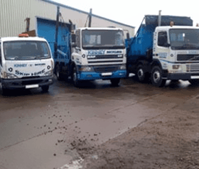Fleet of trucks