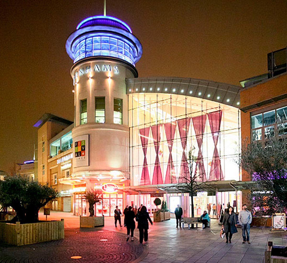 Entrance to Festival Place Basingstoke designed & delivered by LSH Architects