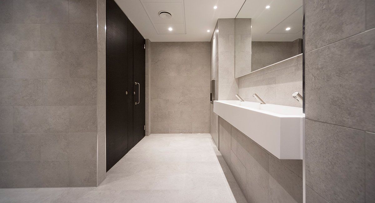 Phot of the washroom facilites of The Henley Centre designed by LSH Architects