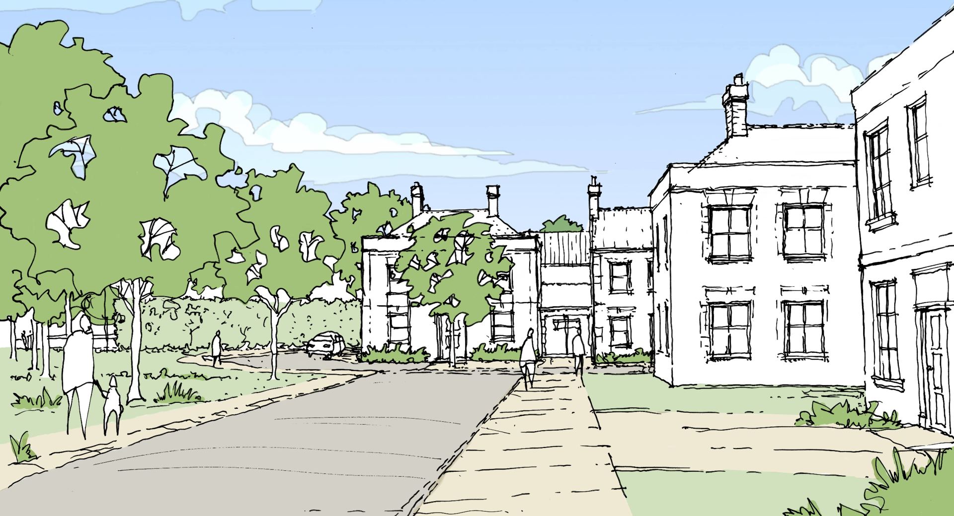 LSH Architects designed 120 home residential masterplan for adoption in a local authority Core Strategy