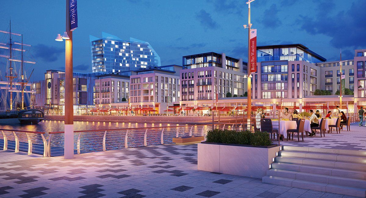 Illustrative CGI proposals for Royal Pier Waterfront Southampton by LSH Architects