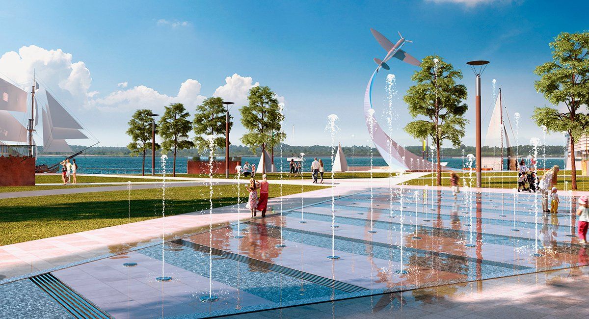 Illustrative CGI proposals for Royal Pier Waterfront Southampton by LSH Architects