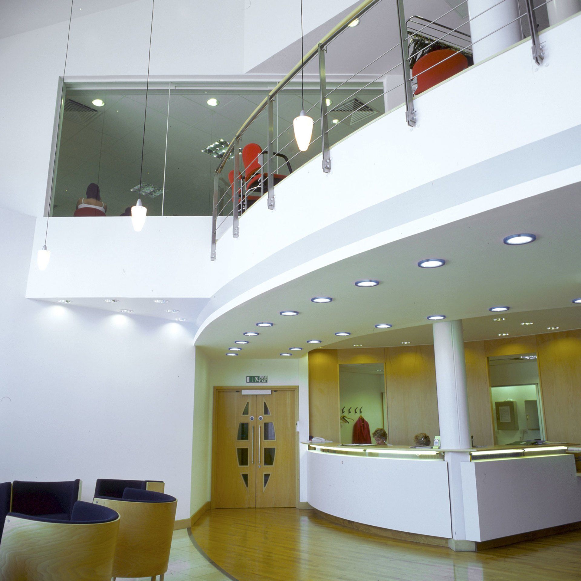 Entrance reception area of Surrey Research Centre designed by LSH Architects