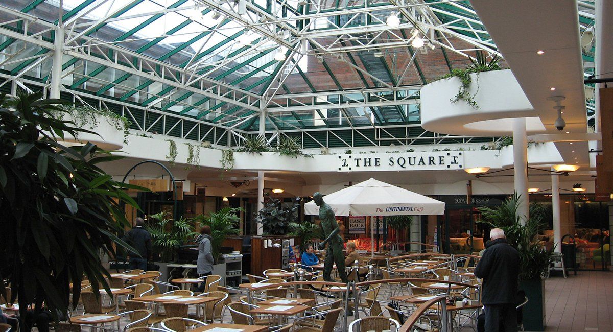 Before photo of The Square in Guildford