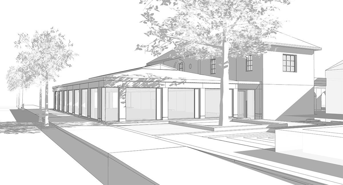Edge Grove School concept design, part of wider masterplan by Lyons Sleeman Hoare Architects
