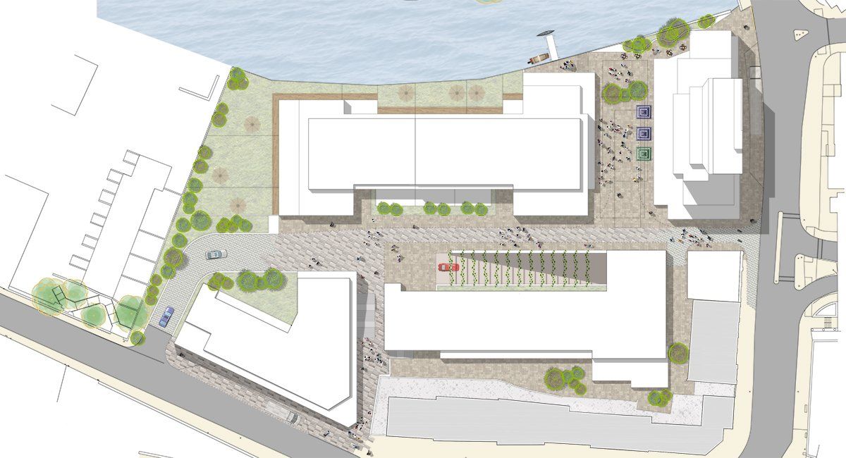 Dukes Wharf Norwich LSH are Architects and masterplanner for a major urban renewal fronting the River Wensum