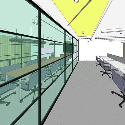 3D modelling of new workspace for Value Retail at Bicester Village by LSH Architects
