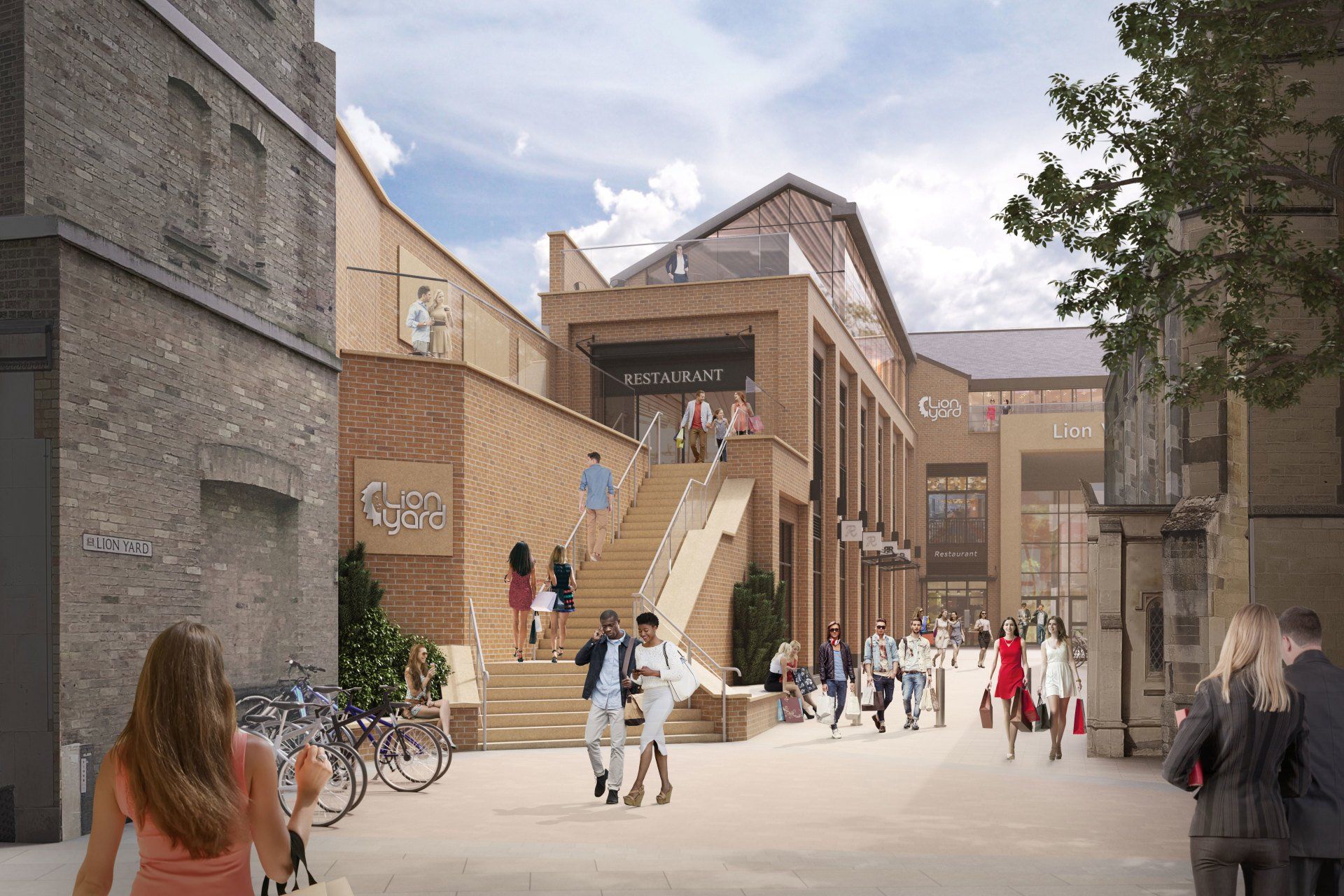 Reimagining of Lion Yard Cambridge by LSH Architects