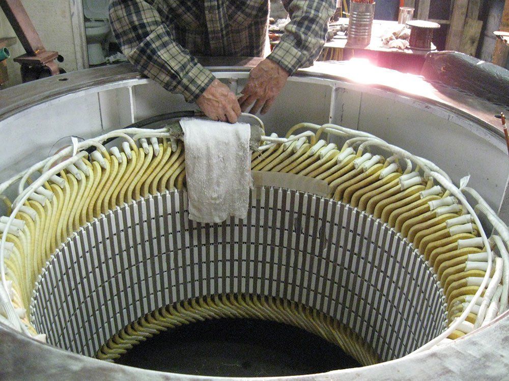 Winding a Stator — Auburn, CA — All Electric Motors Inc.