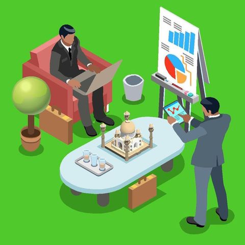 men in meeting infographic
