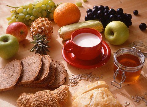 fruits and bread