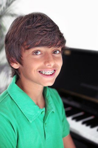 young boy smiling
