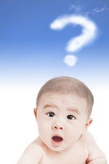 baby with question mark